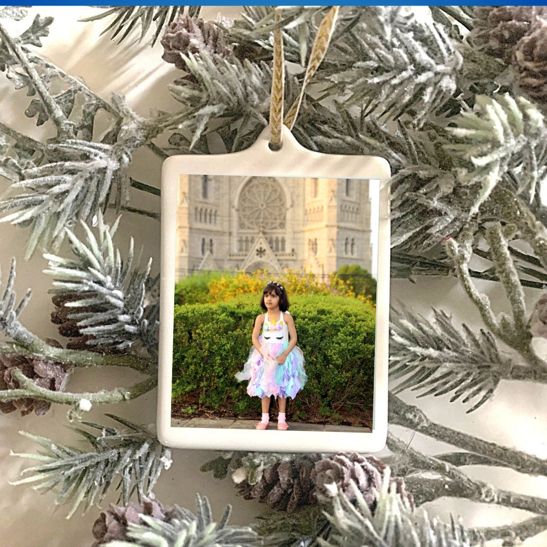 Square Shaped Photo Ornament